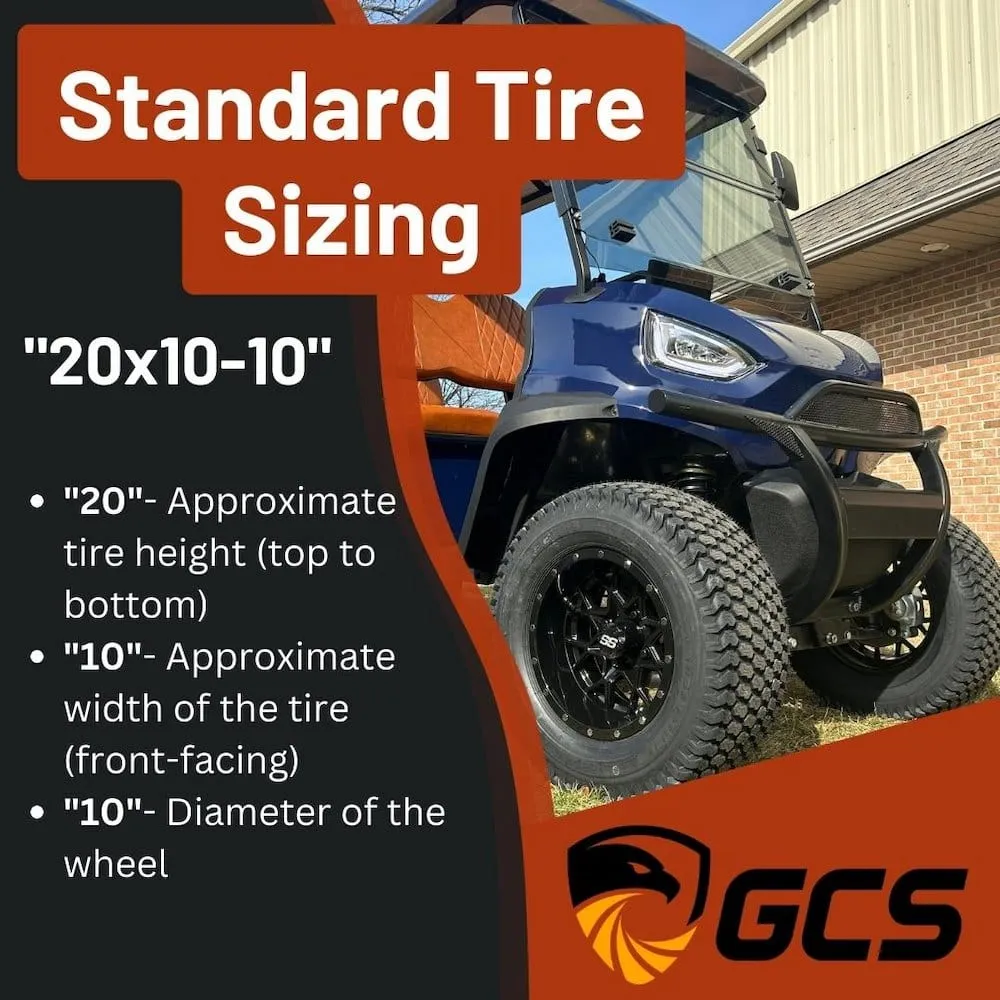 GTW Barrage M/T Off-Road Golf Cart Tires for 10", 12", and 14" Golf Cart Wheels