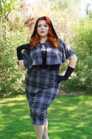 Helena Capelet Set (Black Tartan 4XL) (YARD SALE)