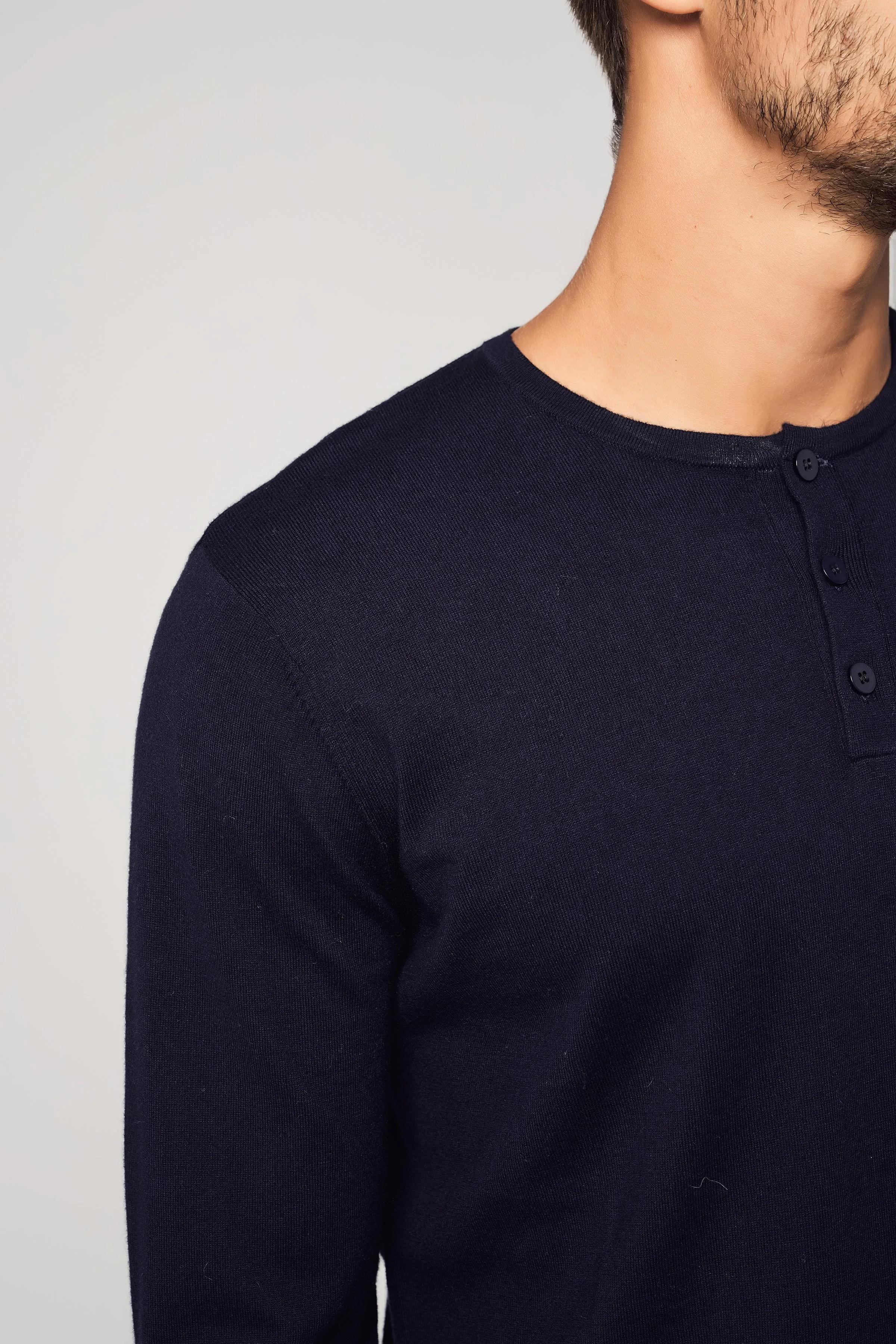 Henley Cotton Cashmere T-shirt