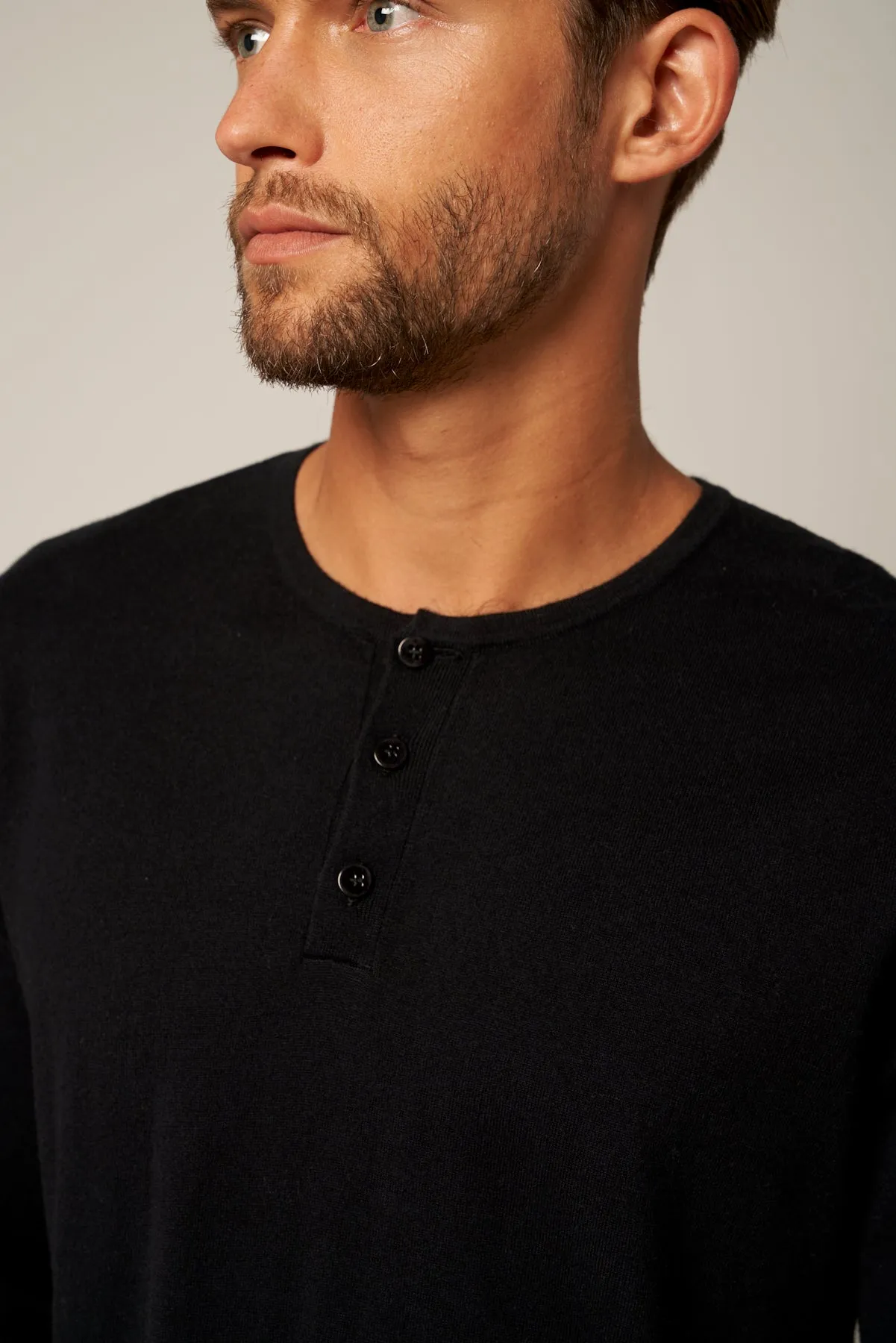 Henley Cotton Cashmere T-shirt