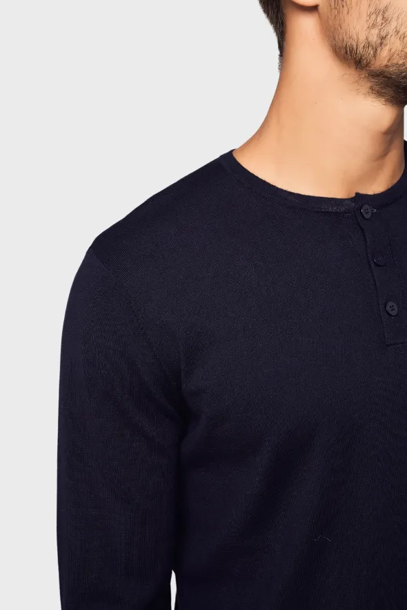 Henley Cotton Cashmere T-shirt