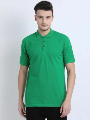 JDC Casual Solid T Shirts-Green