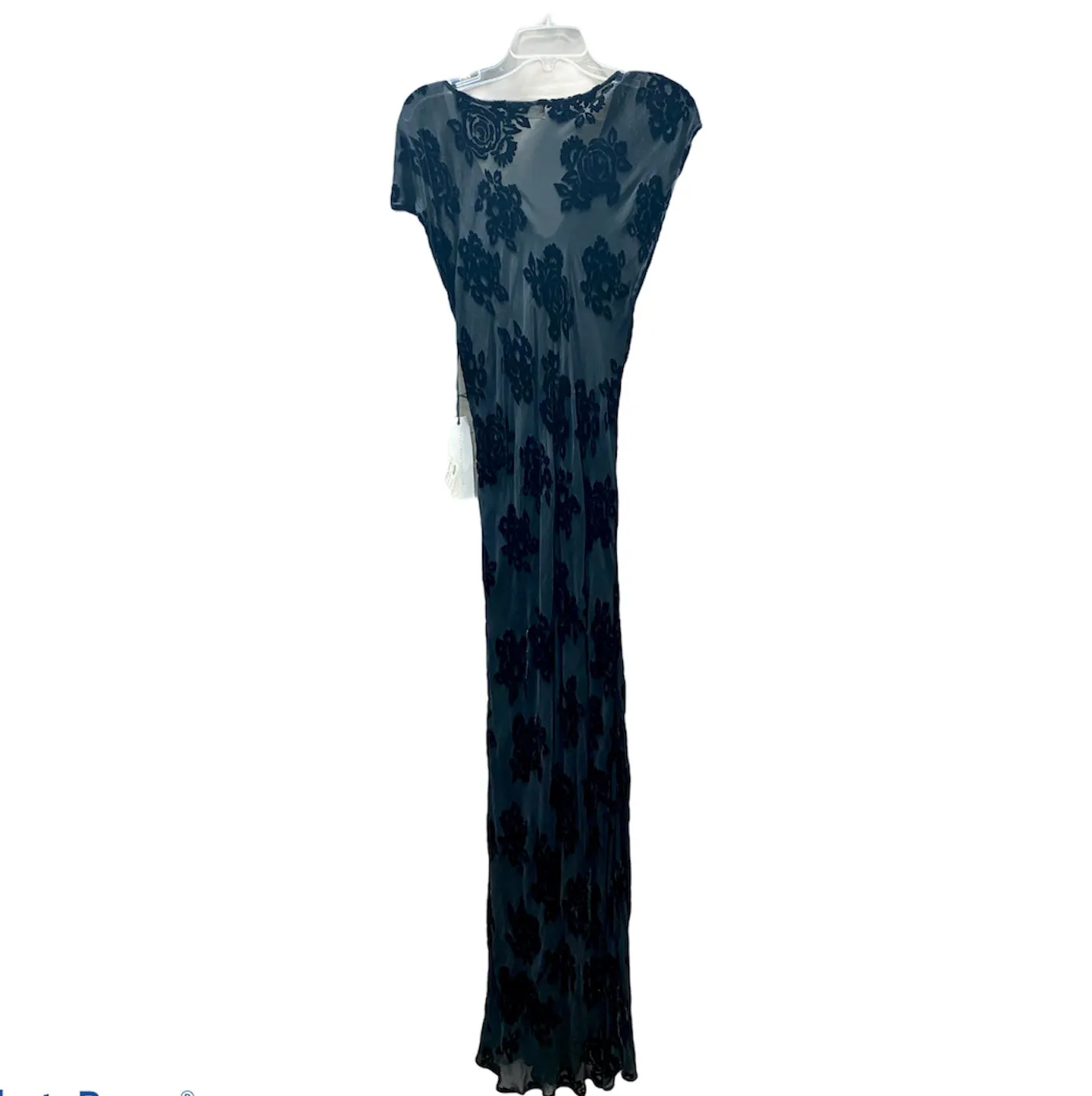 Johnny Was 4 Love and Liberty Sadie Velvet Bias Cut Maxi Dress