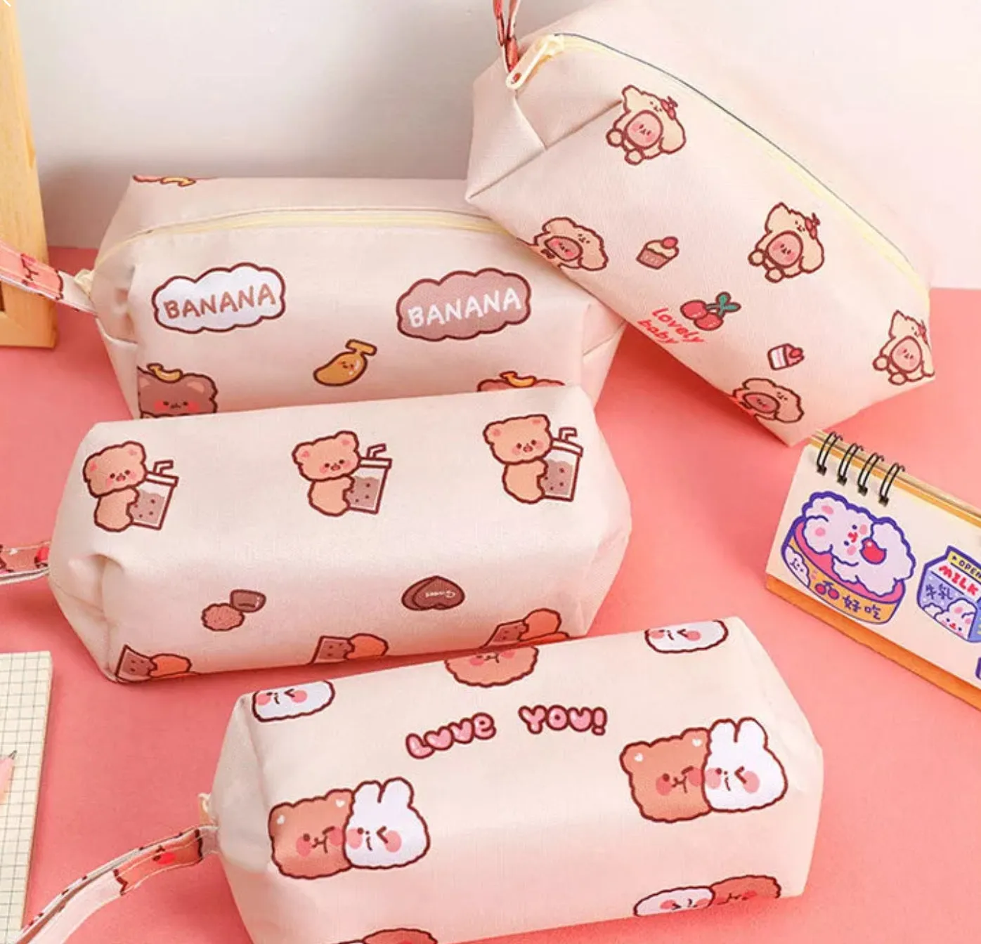 Kawaii Bear Pencil Cases