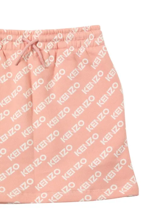 Kenzo Kids   Cotton sweat skirt w/logo 