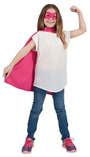 Kids Pink Superhero Cape