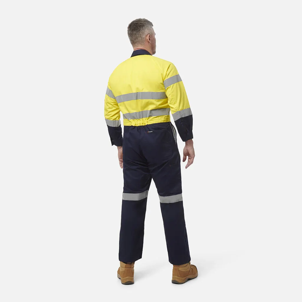 King Gee Originals Hi-Vis Reflective Two Tone Drill Work Overalls (K51525)