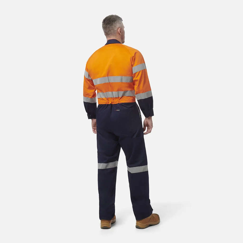 King Gee Originals Hi-Vis Reflective Two Tone Drill Work Overalls (K51525)