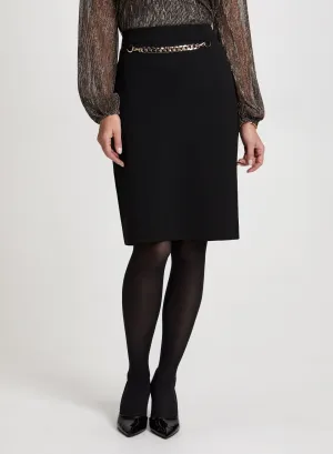 Large Chain Link Pencil Skirt