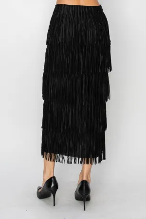 Layered Fringe Skirt