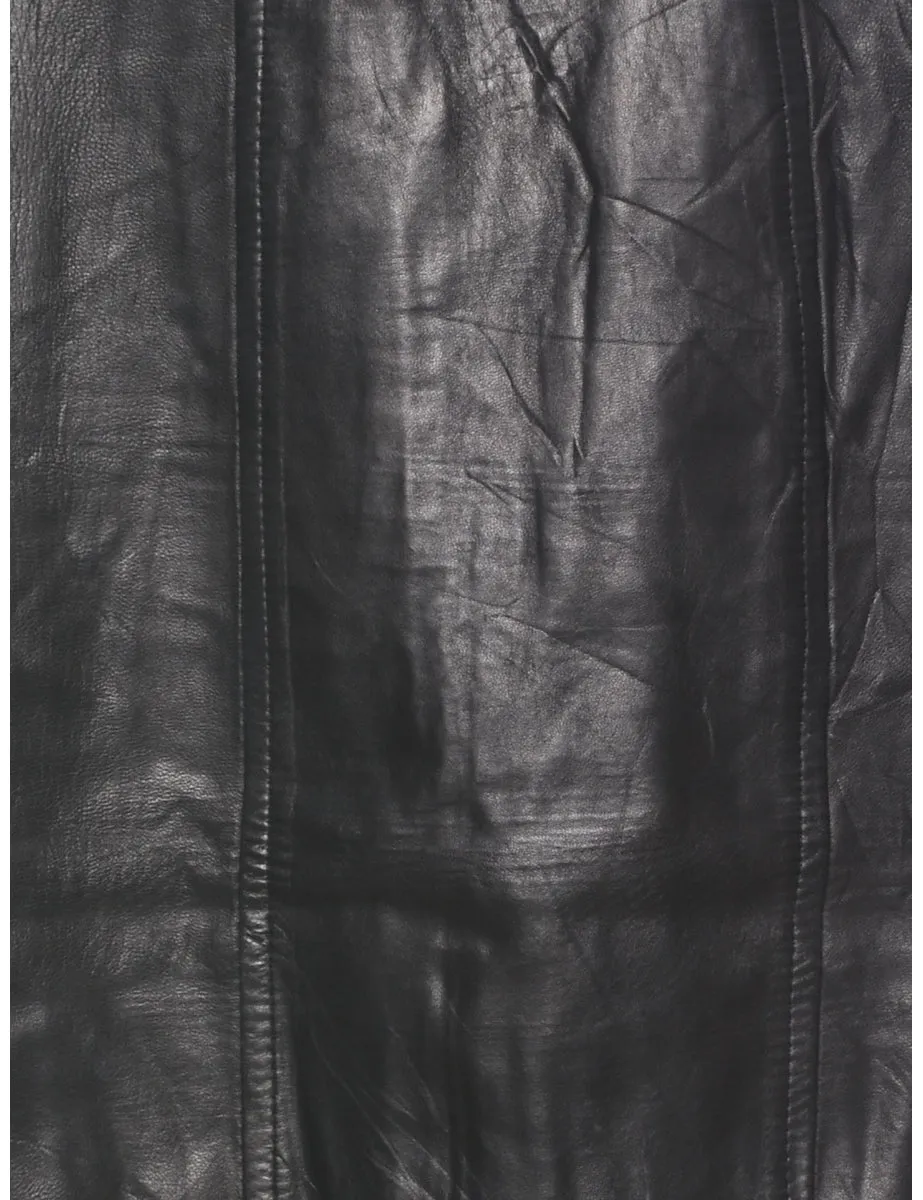 Leather Pencil Skirt - XS