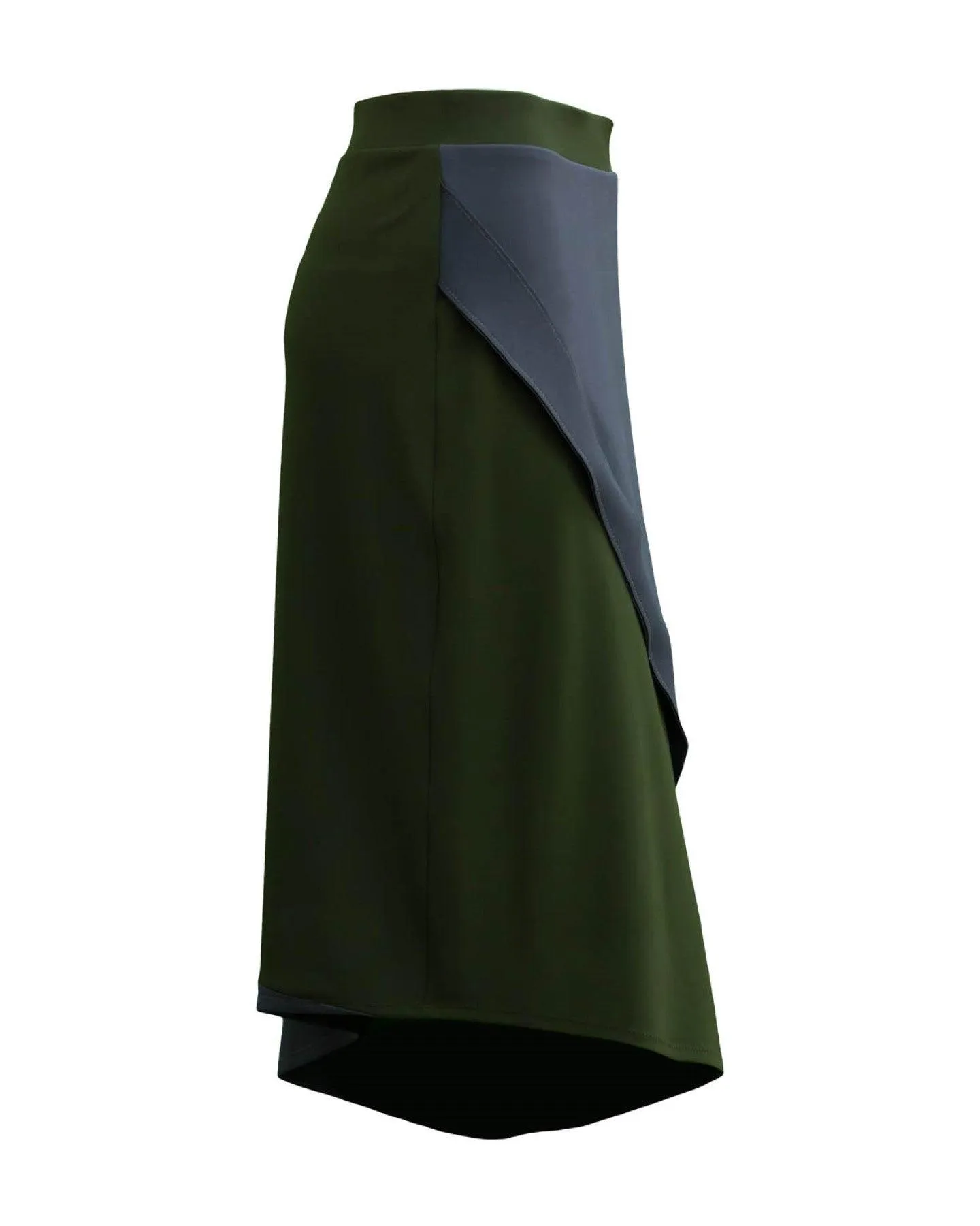 Lobelia Layered A-Line Crepe Skirt