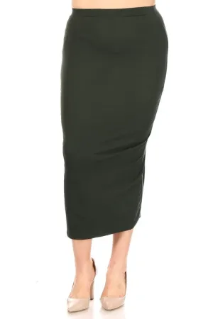 Long Black Pencil Skirt