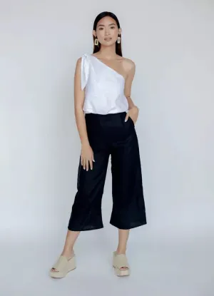 LOUIE LINEN PANT - NOIR