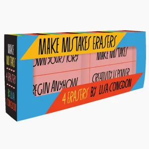 Make Mistakes Lisa Congdon Eraser Set