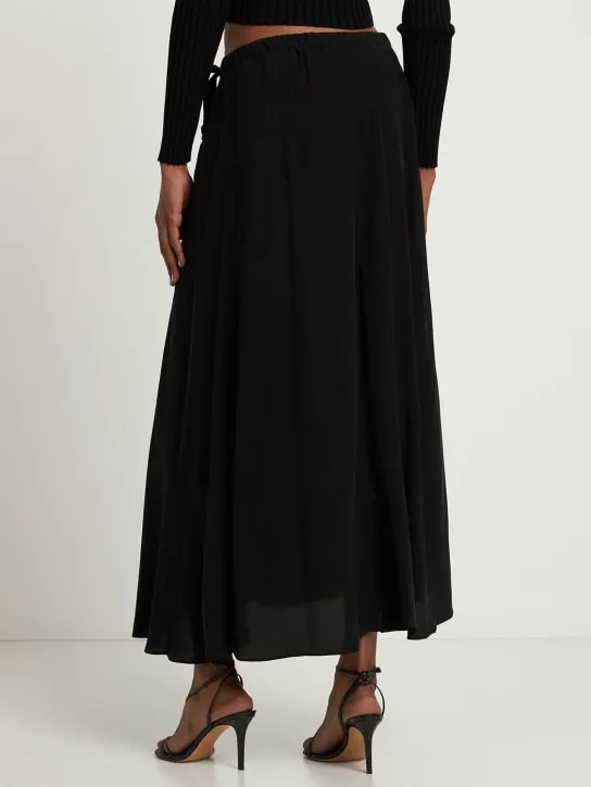 Marant Etoile   Elonae cupro midi skirt 