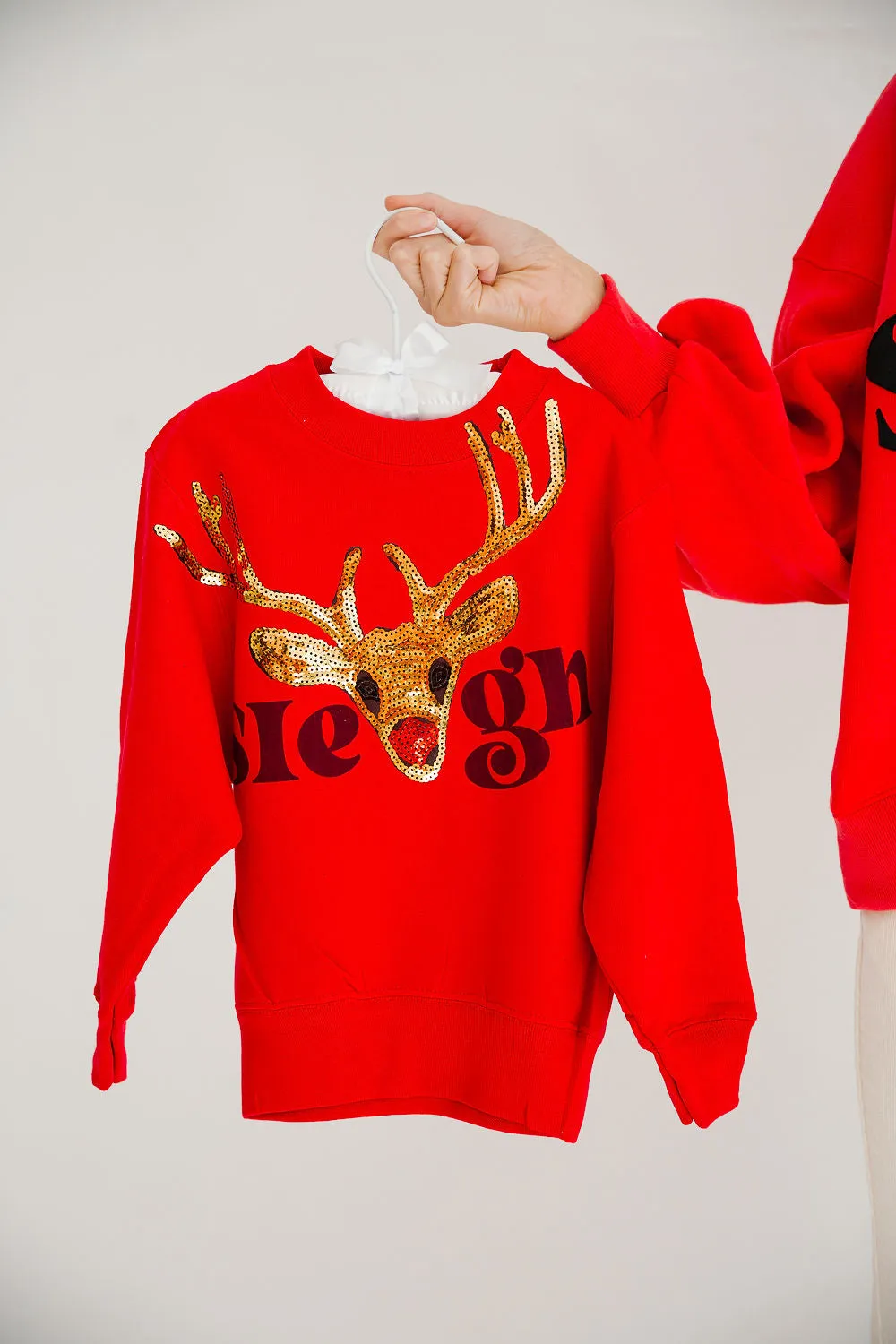 MINI KIDS REINDEER SLEIGH PULLOVER