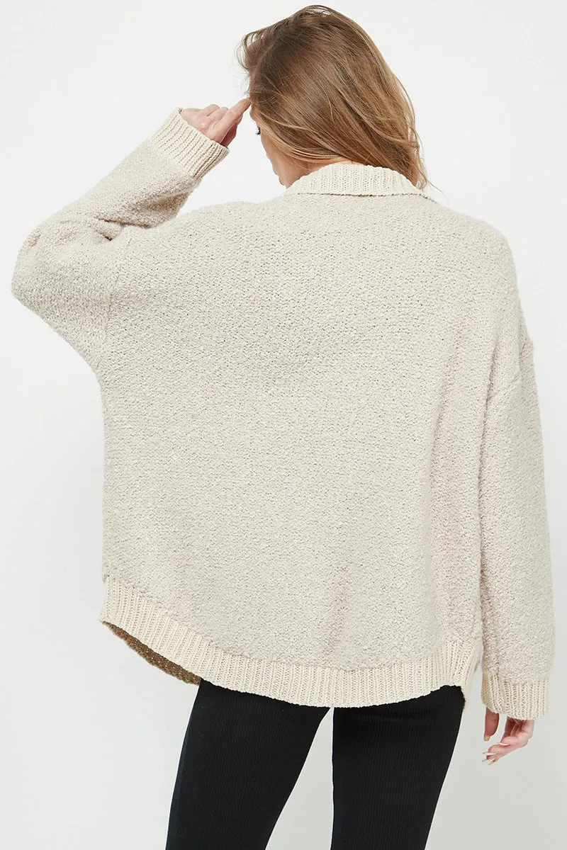 MONICA BOUCLE SWEATER SHACKET