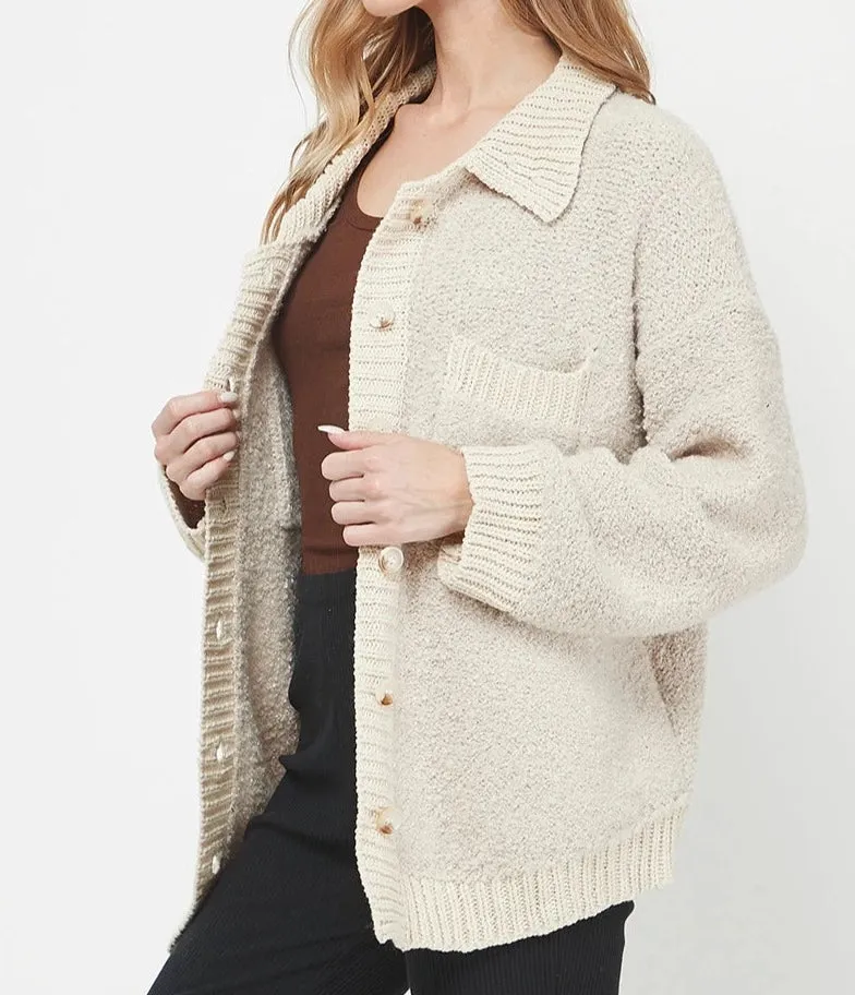 MONICA BOUCLE SWEATER SHACKET