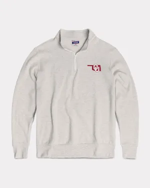 OU Sooners Ash Grey Quarter Zip