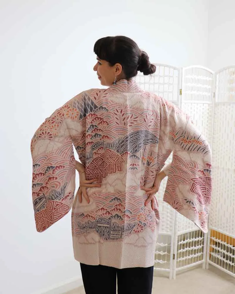 Over the rainbow Shibori Kimono Jacket