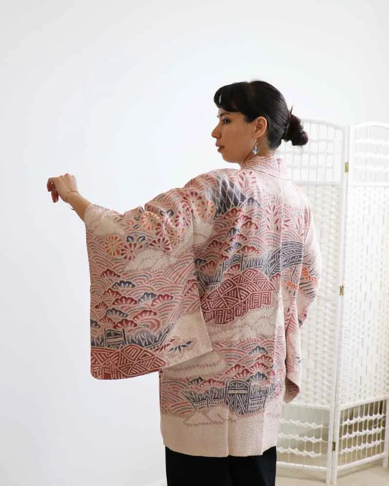 Over the rainbow Shibori Kimono Jacket