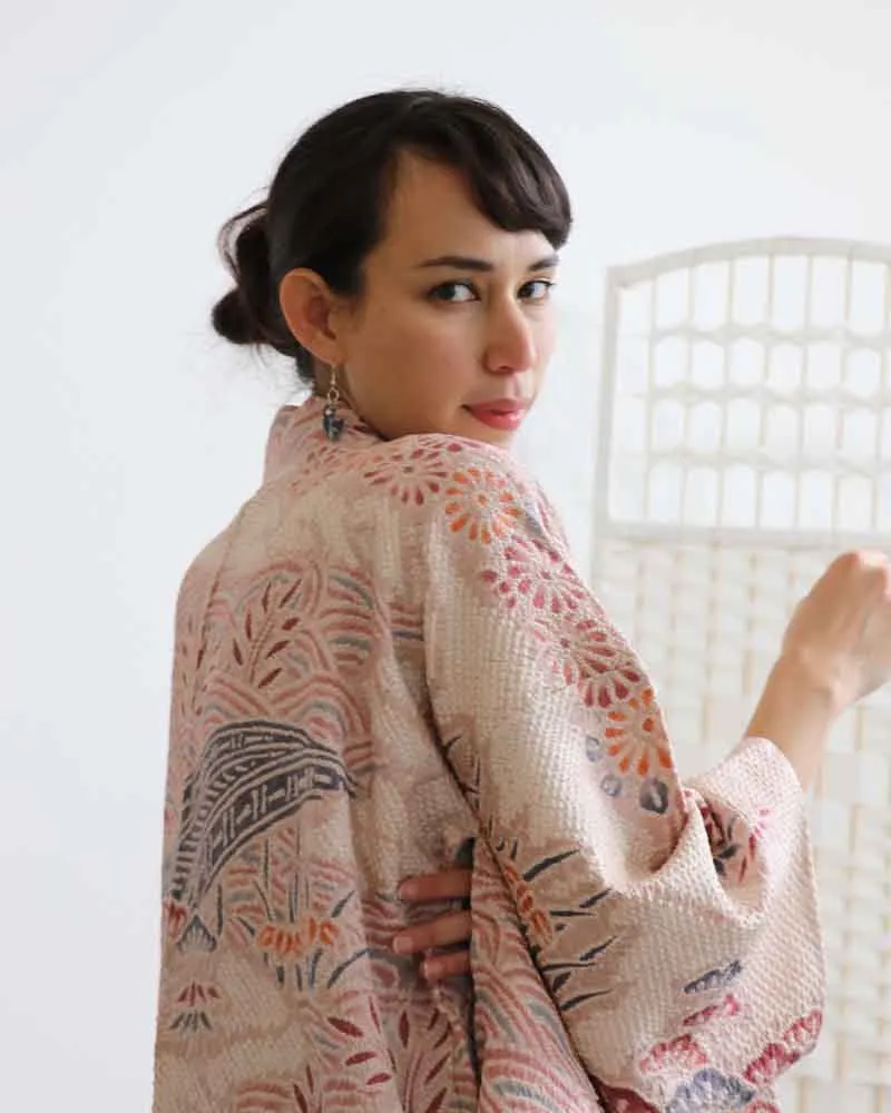 Over the rainbow Shibori Kimono Jacket