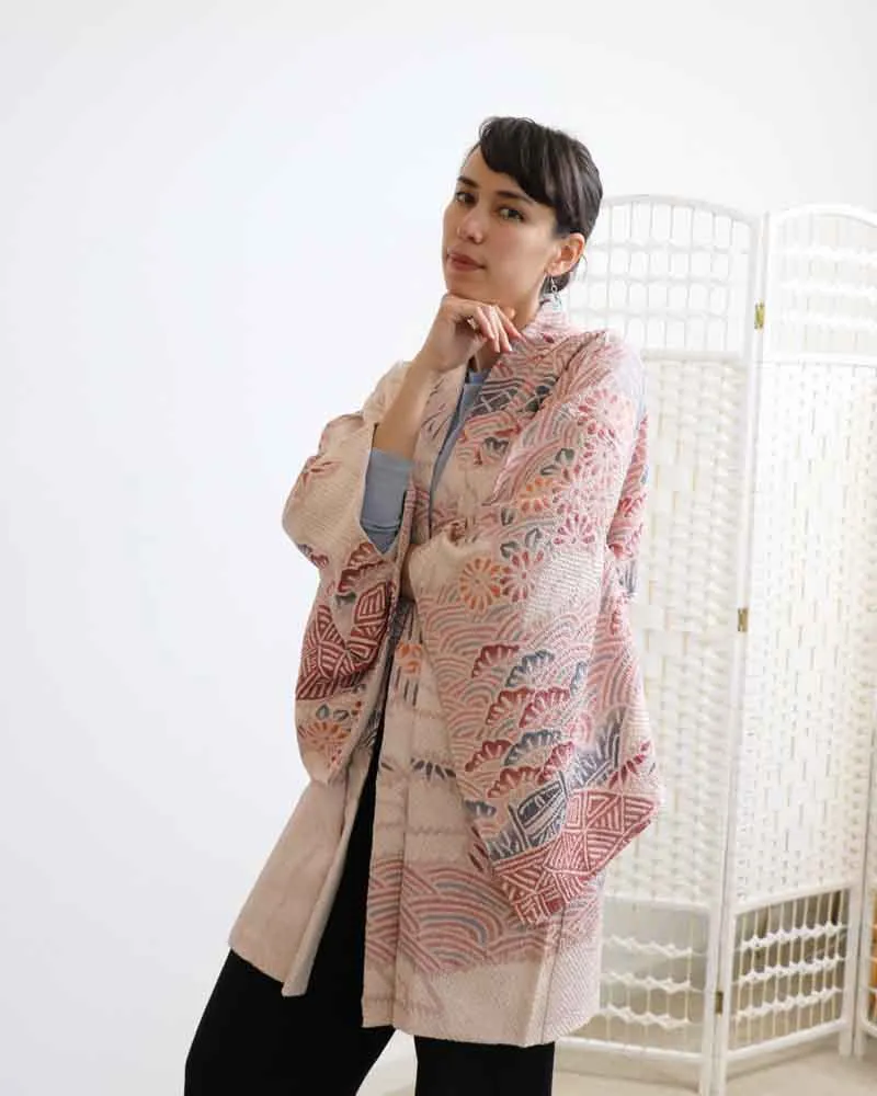 Over the rainbow Shibori Kimono Jacket