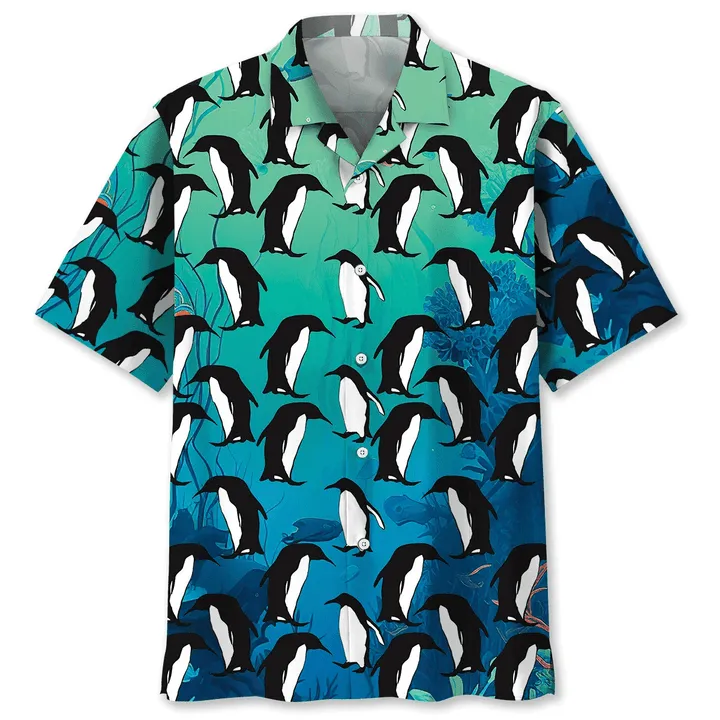 Penguins Ocean Hawaiian Shirt, Penguin Of The World Shirt, Happy Penguin Awareness Day, Penguin Shirt, Penguin Lover