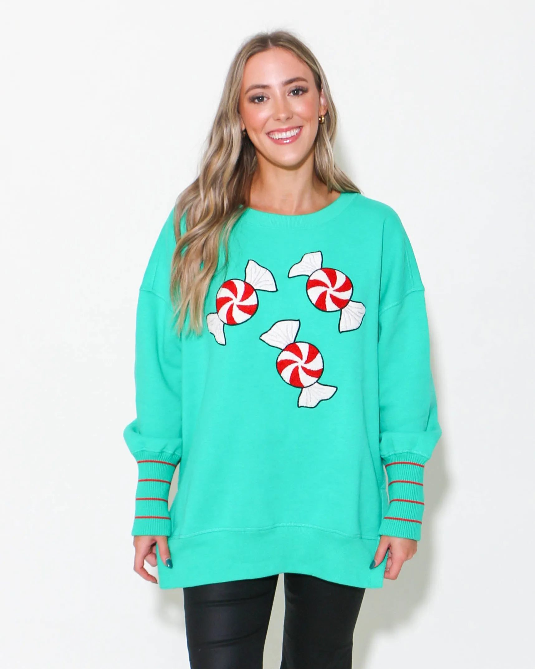 Peppermint Twist Carli Pullover