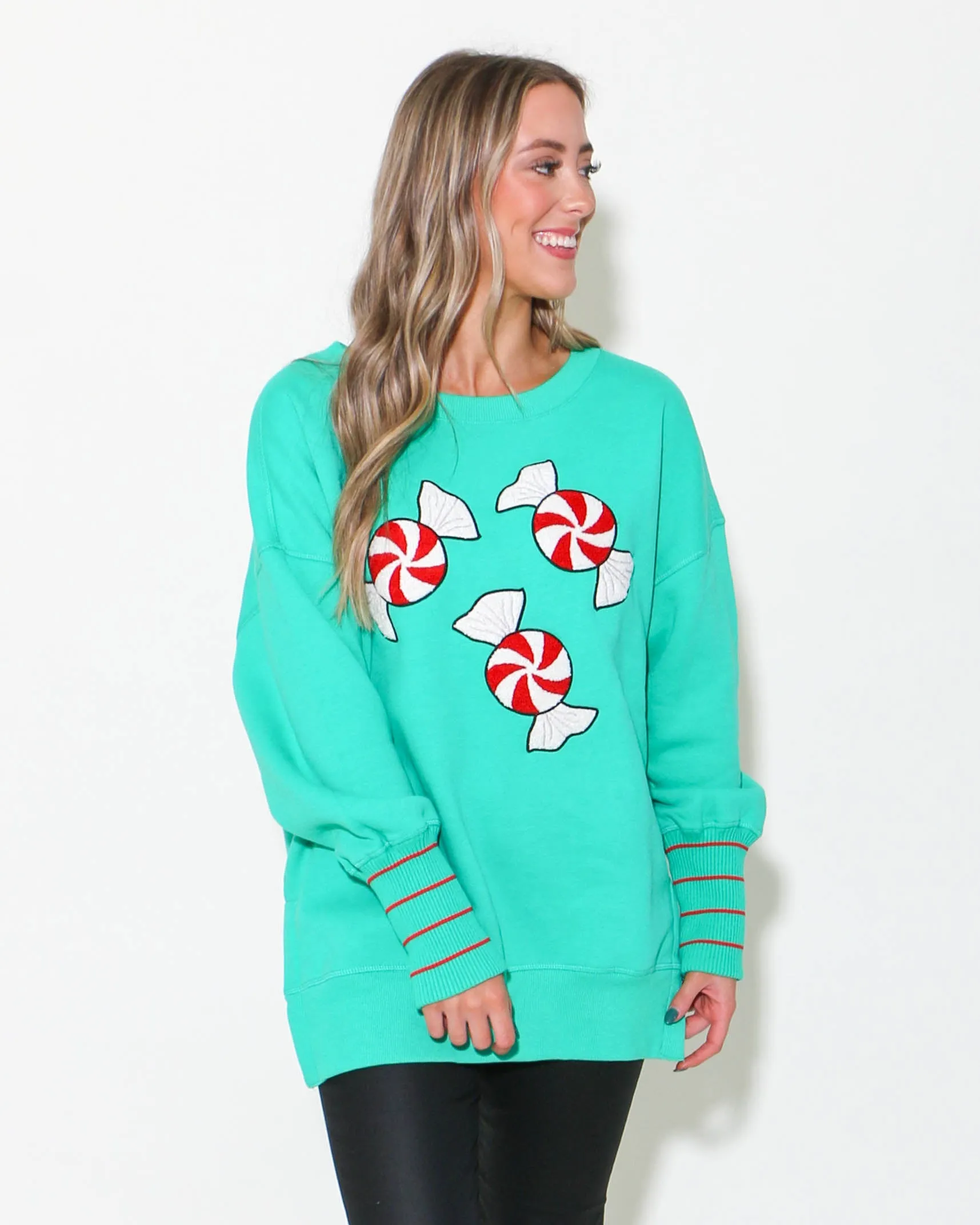 Peppermint Twist Carli Pullover