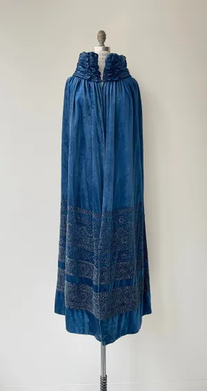 Phèdre Edwardian Silk Velvet Cloak