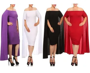 plus sized cape dress/baby shower dress/party dress at Bling Brides Bouquet- Online bridal store