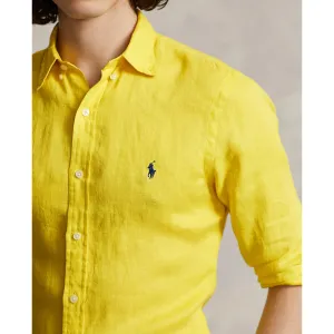 Polo Ralph Lauren - Custom Fit Linen Shirt - Lemon