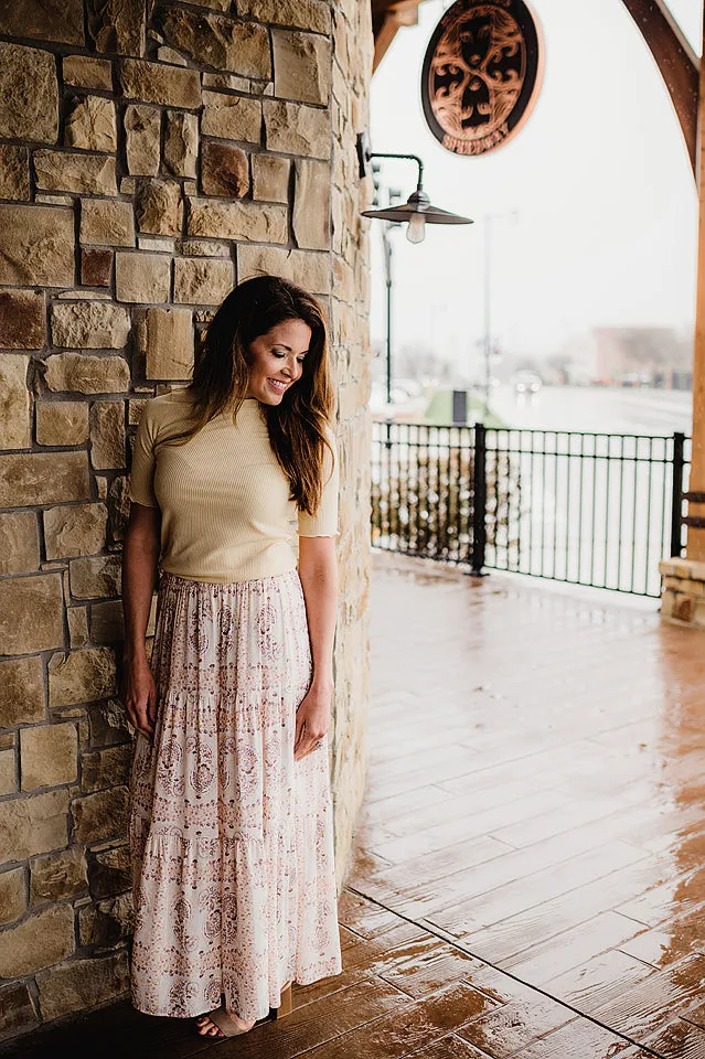 Printed Maxi Skirt