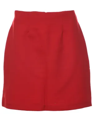 Red Pencil Skirt - M