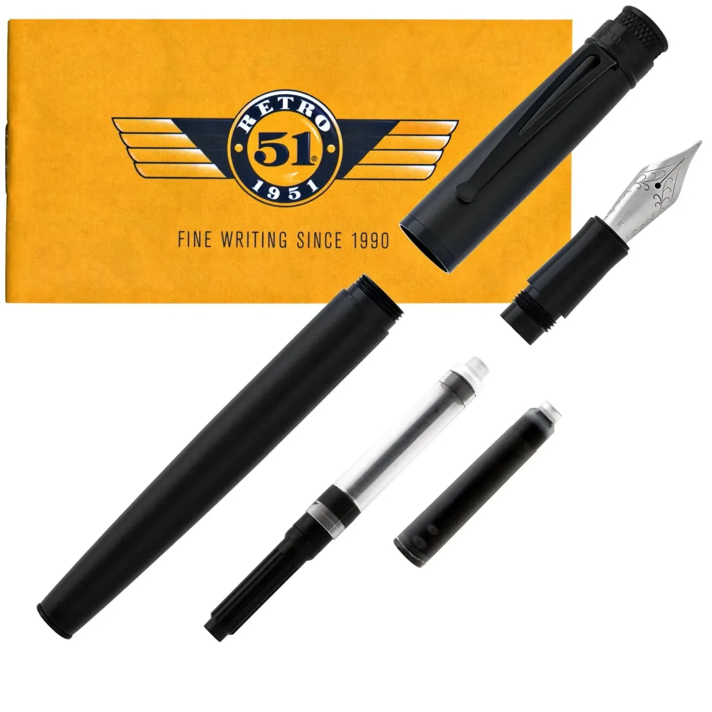 Retro 51 Tornado Stealth Fountain Pen