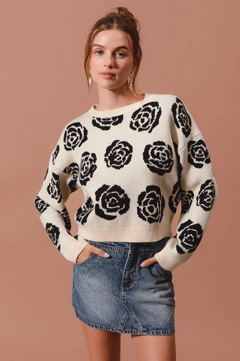 Rose Pullover Sweater Top