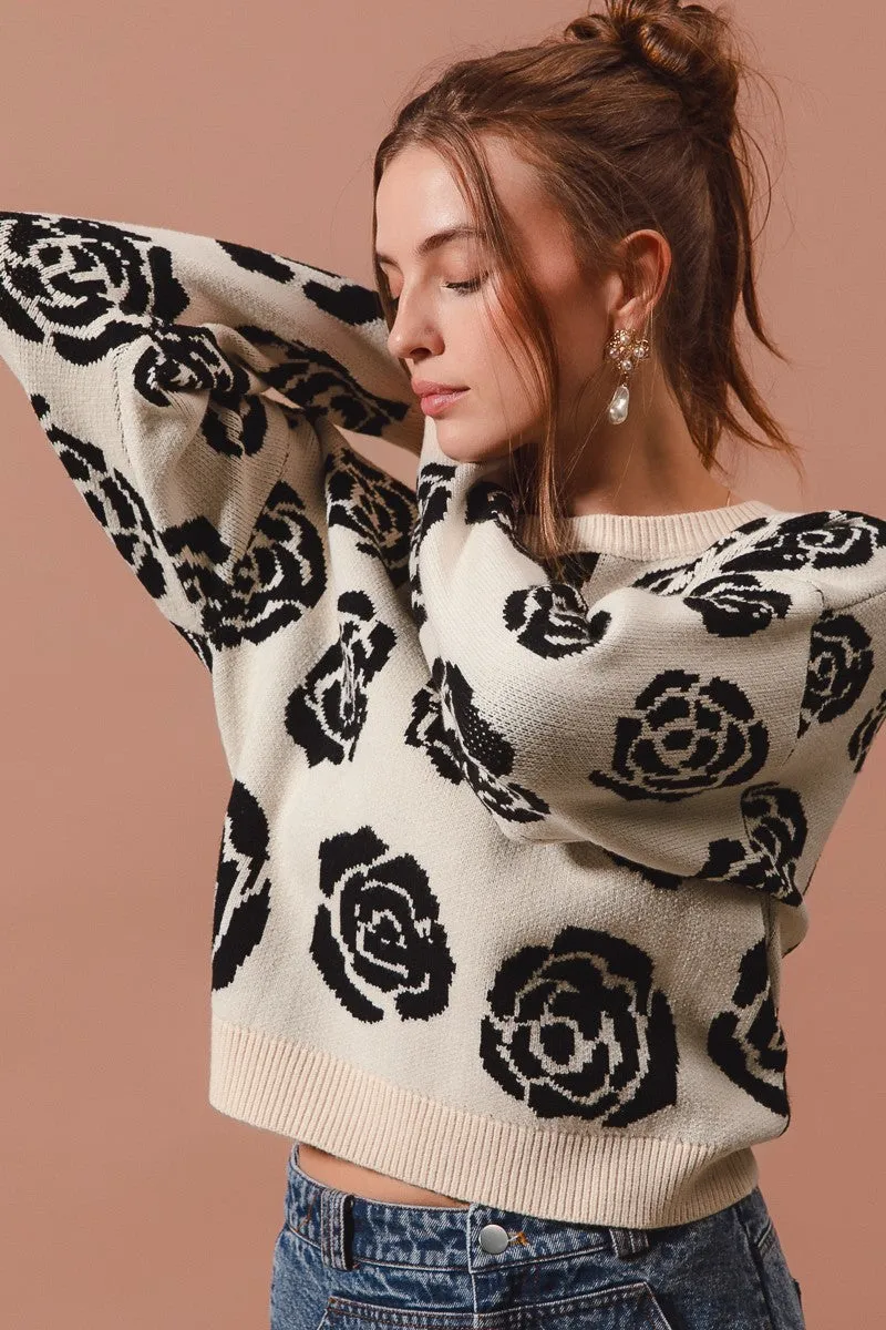 Rose Pullover Sweater Top