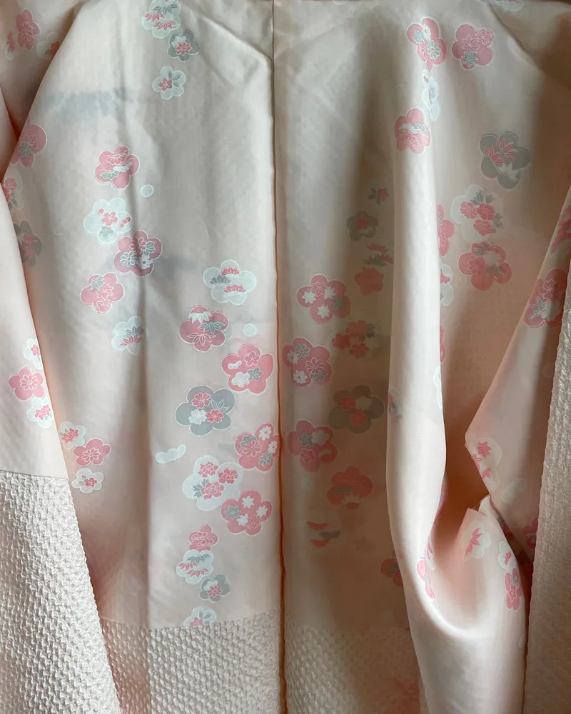 Sakura and Pine Shibori Haori Kimono Jacket