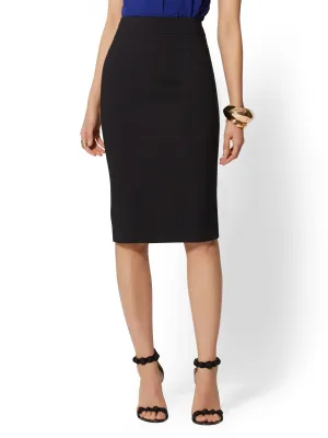 Seamed Pencil Skirt - All-Season Stretch - 7th Avenue