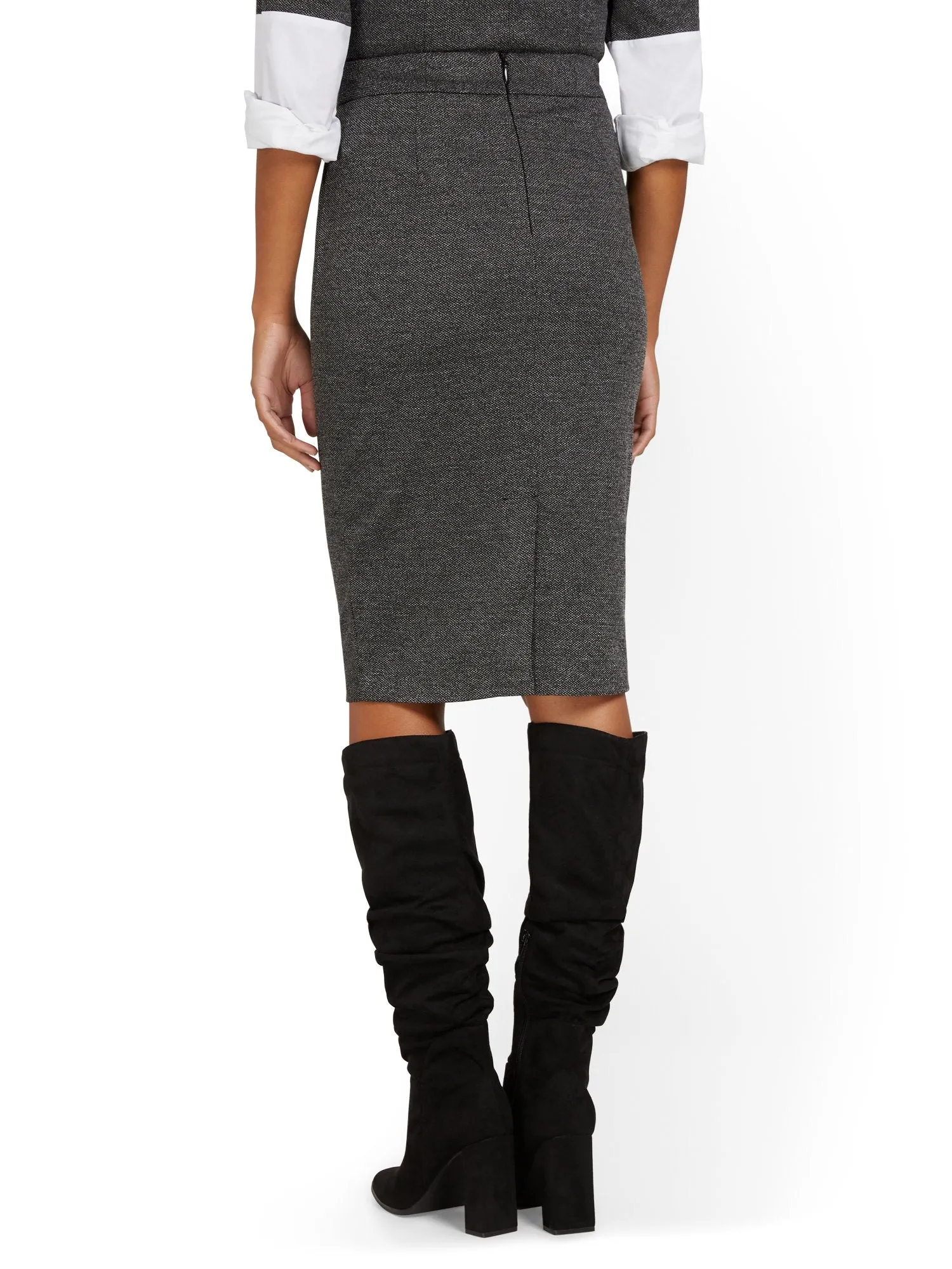 Seamed Pencil Skirt