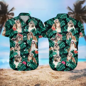 Shih Tzu Hawaii Shirt, Dog Hawaiian Shirts, Beach Vacation Shirt