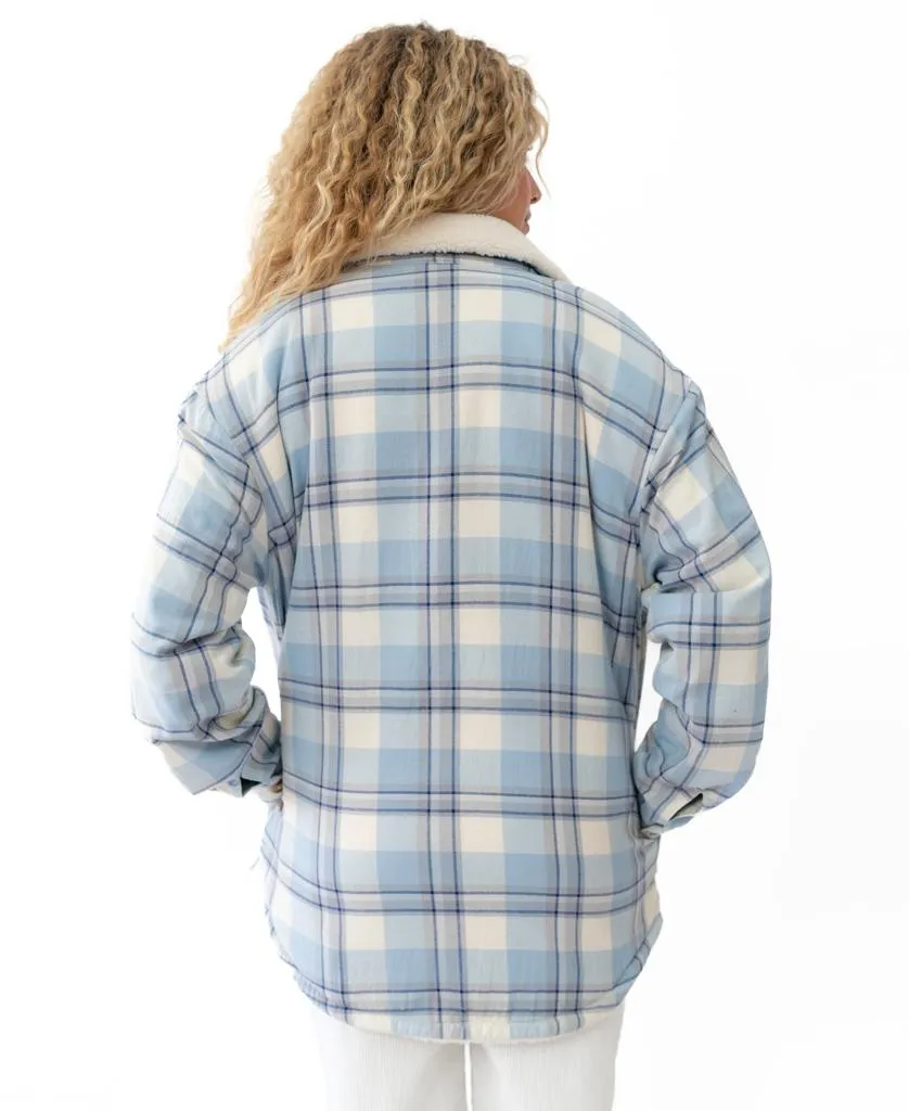 Shima Shacket | Blue Check