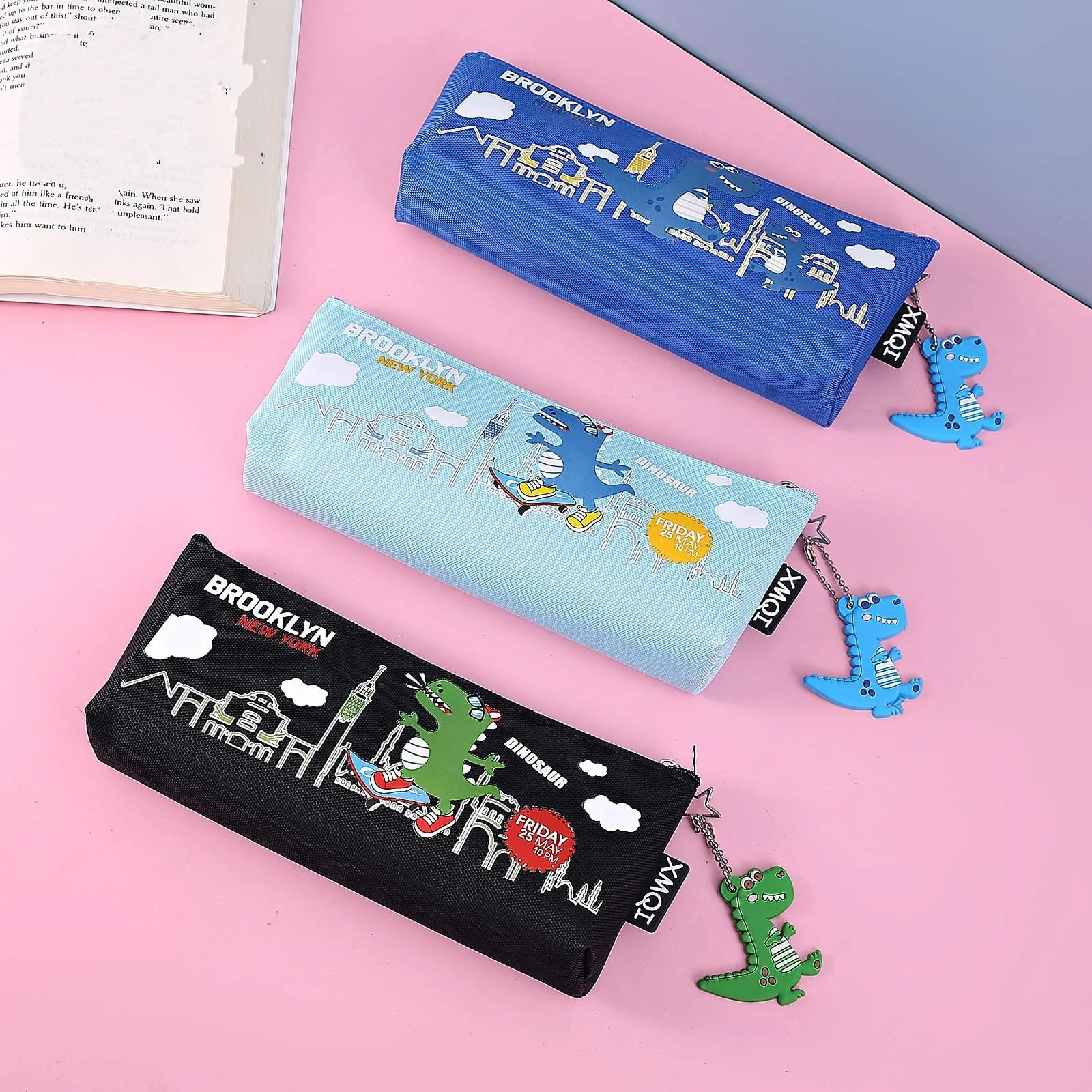 Simple And Classy Dino keychain Pouch