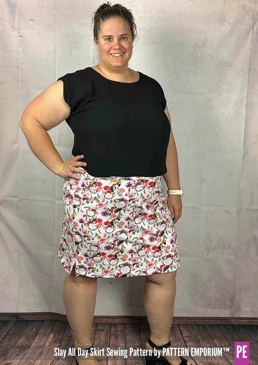 Slay All Day | Stretch Split Skirt Sewing Pattern