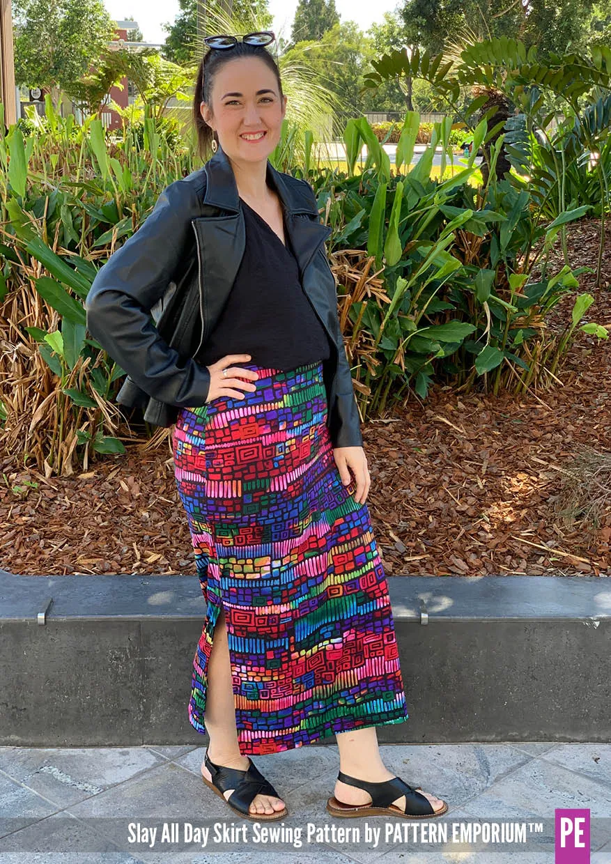 Slay All Day | Stretch Split Skirt Sewing Pattern