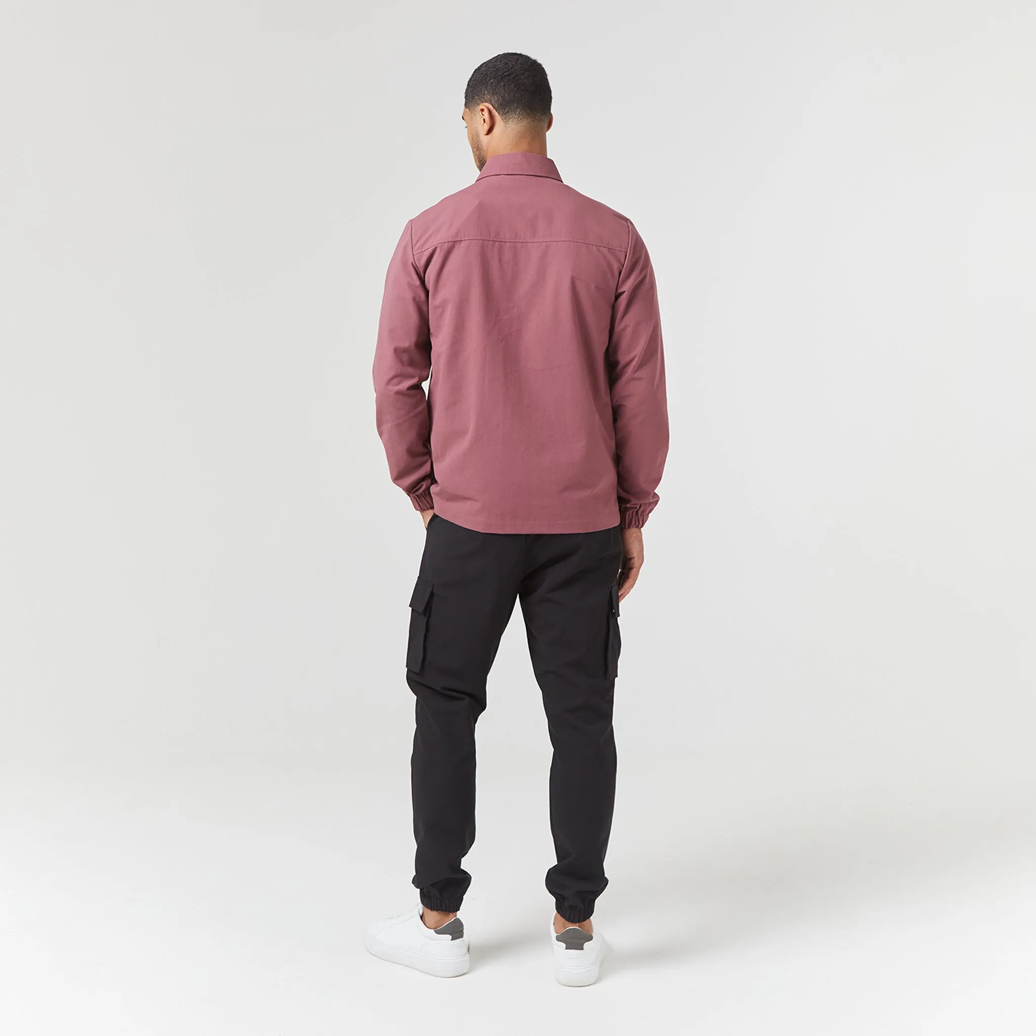 Smart Utility Overshirt | Burgundy