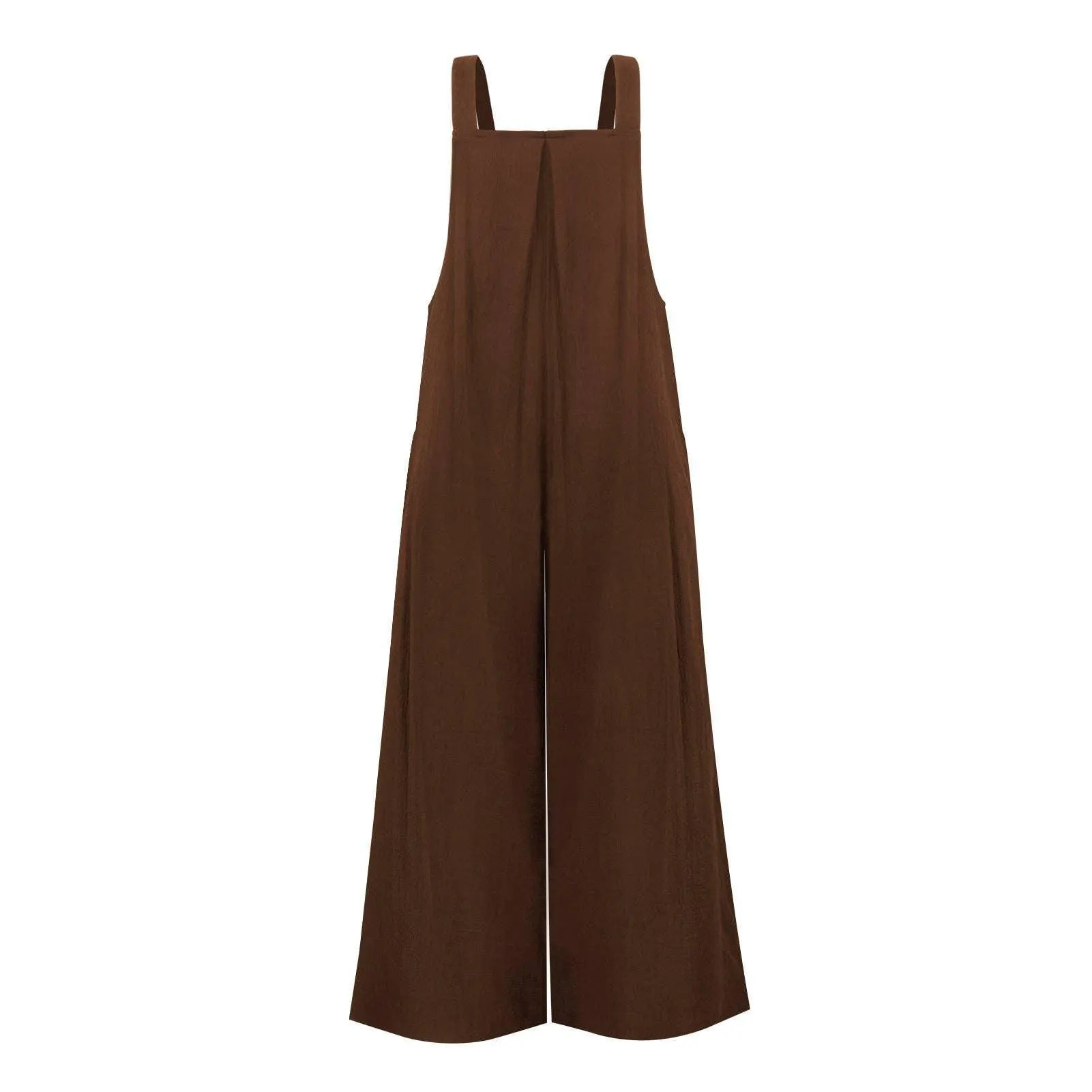 Solid Color Overall Loose Crepe Jumpsuits SKJ162