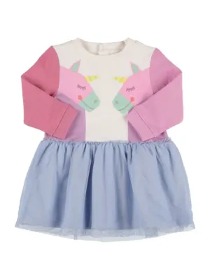 Stella McCartney Kids   Unicorn print organic cotton dress 